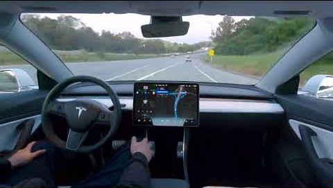 Aggressive Tesla Autopilot Mode With 