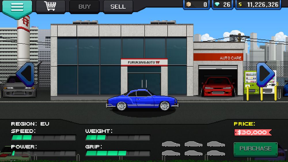 Look through the "EU" section until you find the Volkswagen Karmann Ghia