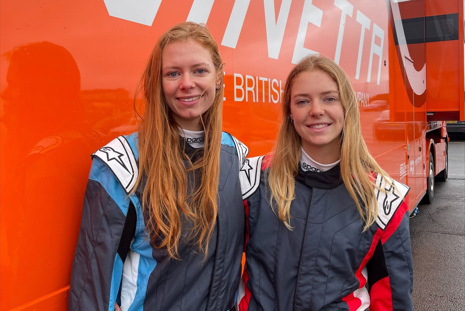 Ginetta MD Amy Tomlinson (left) and Emma Tomlinson