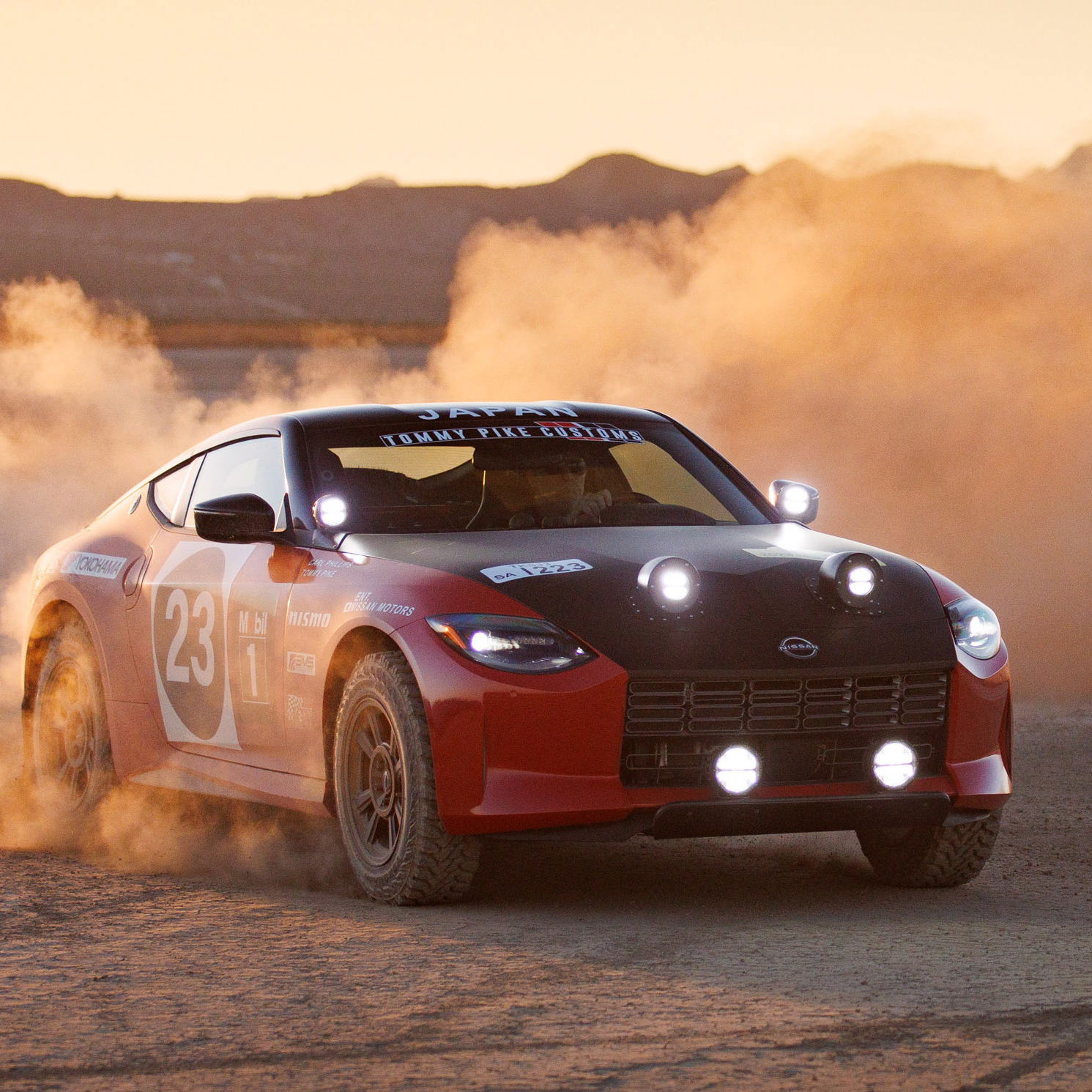 Nissan Safari Rally Z Tribute in action