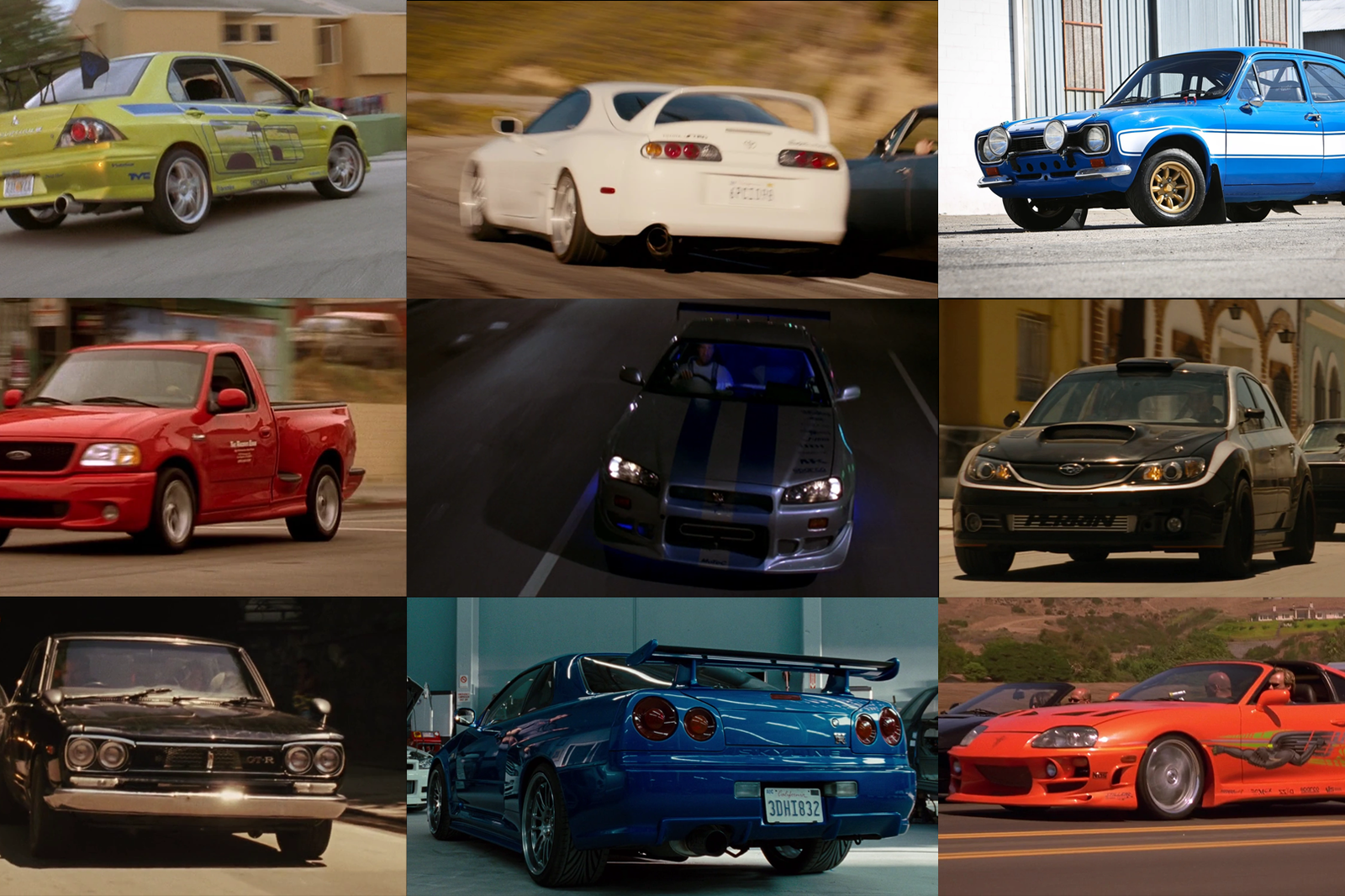 Every Car Brian O'Conner Drives In Fast \u0026 Furious, Ranked | Feature |  CarThrottle, image size:1600x1066