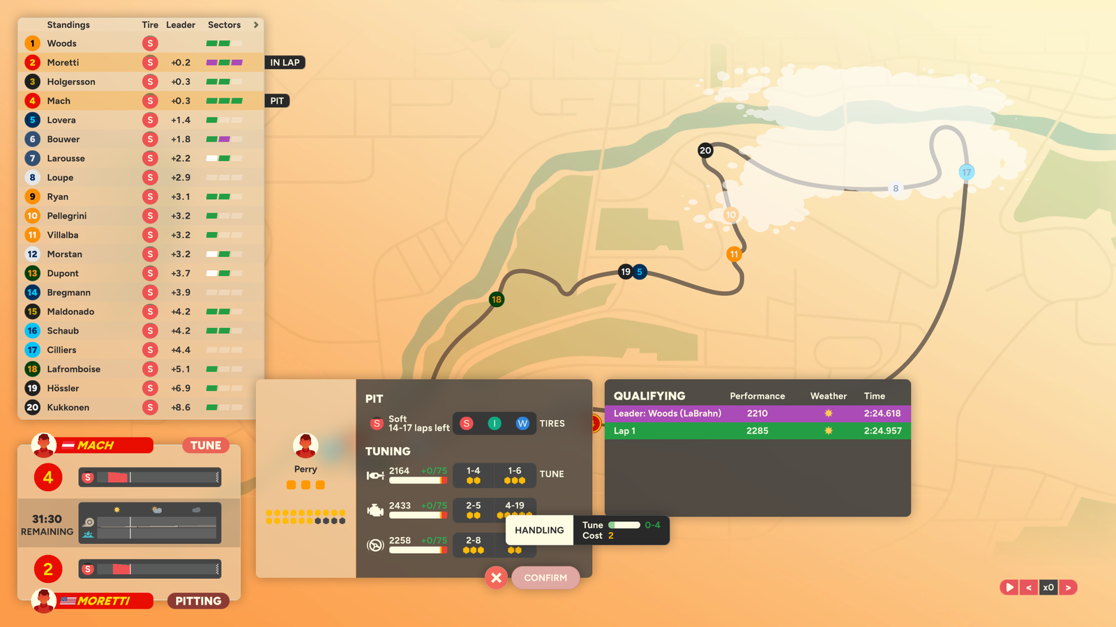 Golden Lap Is A Minimalistic ‘70s-Inspired Take On F1 Manager