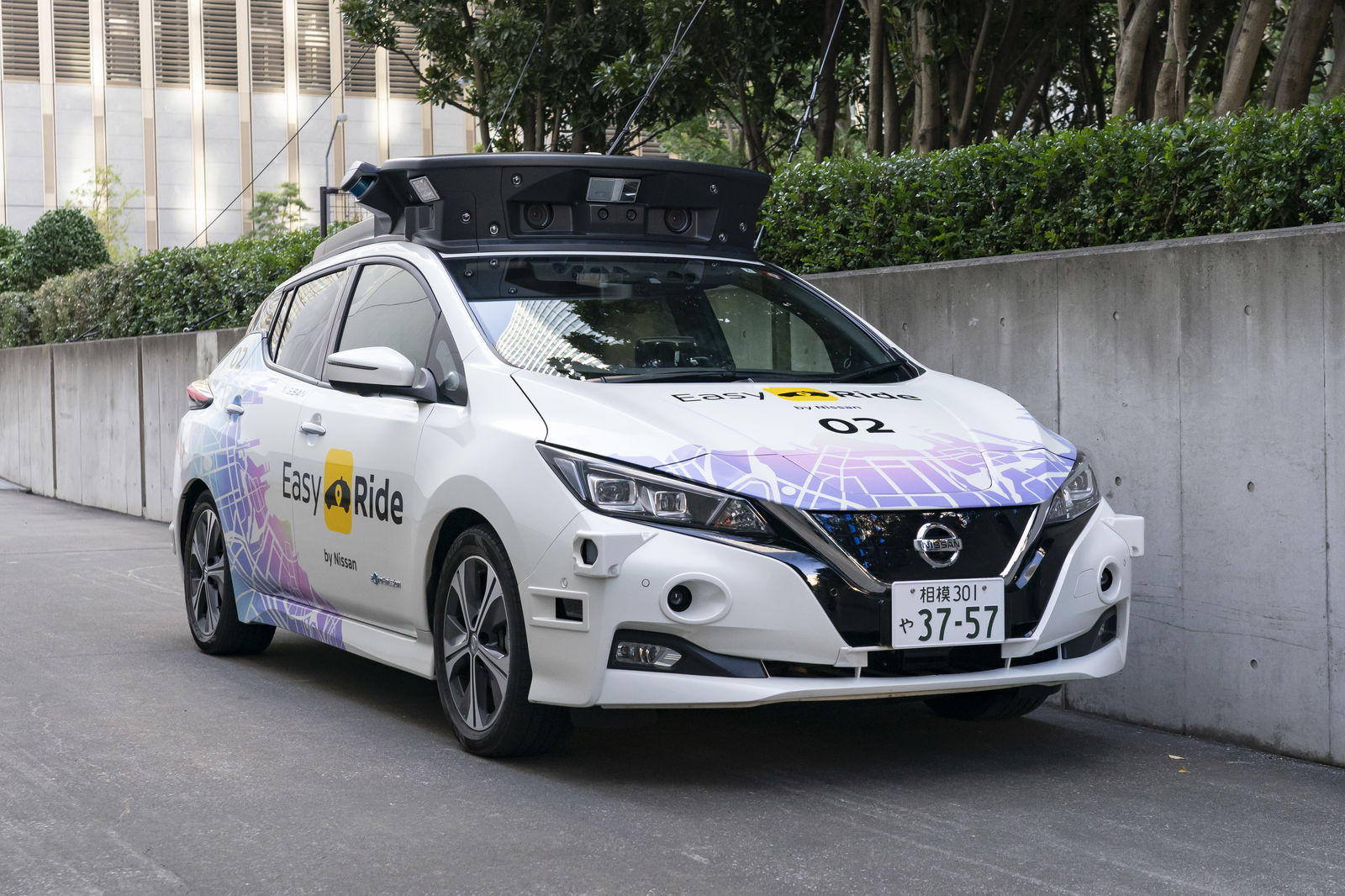 Nissan Leaf autonomous test car