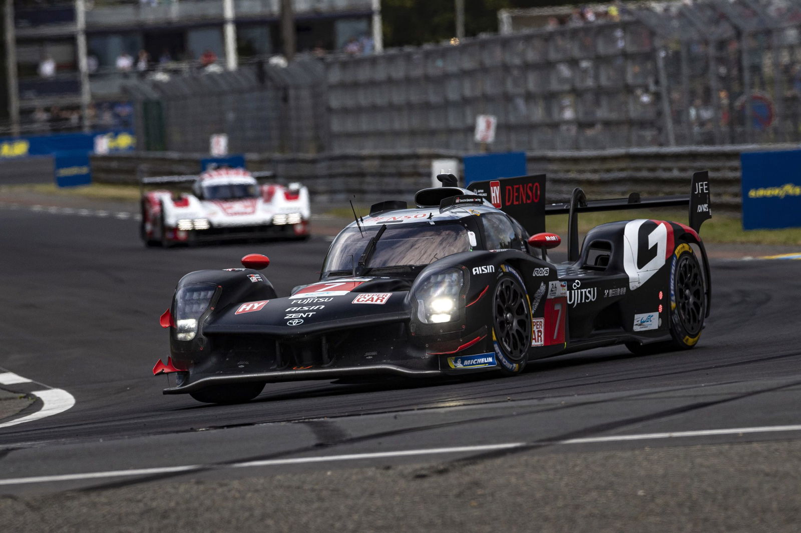 The #7 Toyota at the 2024 24 Hours of Le Mans