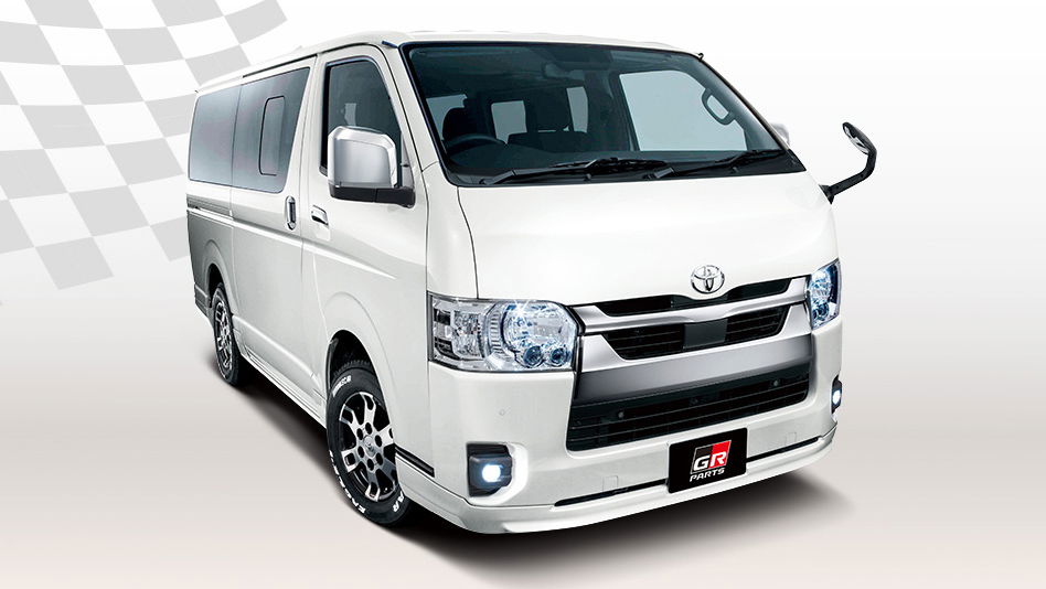 Toyota HiAce with Version II GR parts - front