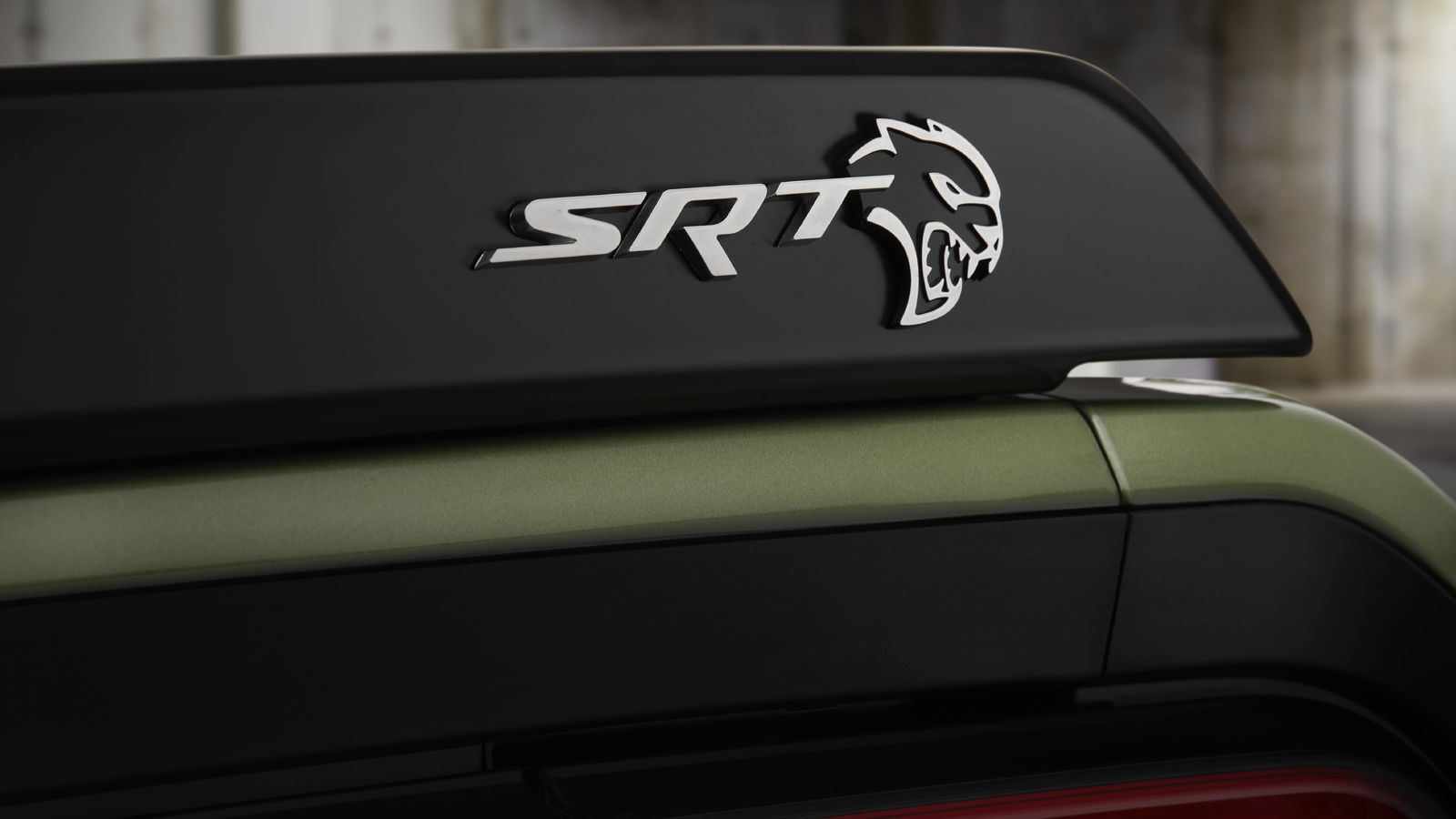 SRT logo on a 2023 Dodge Challenger