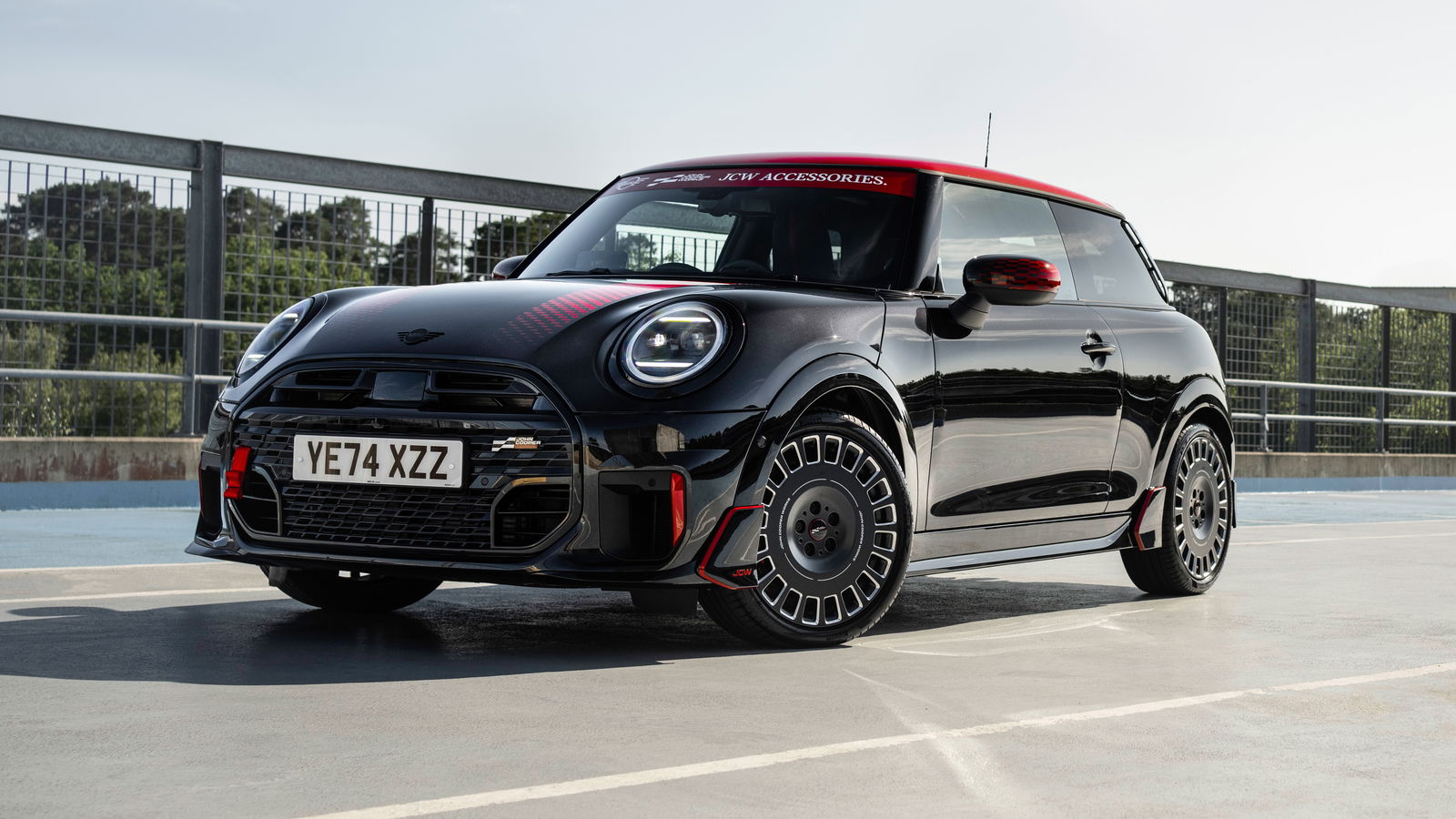 Mini JCW with Accessory Parts - front