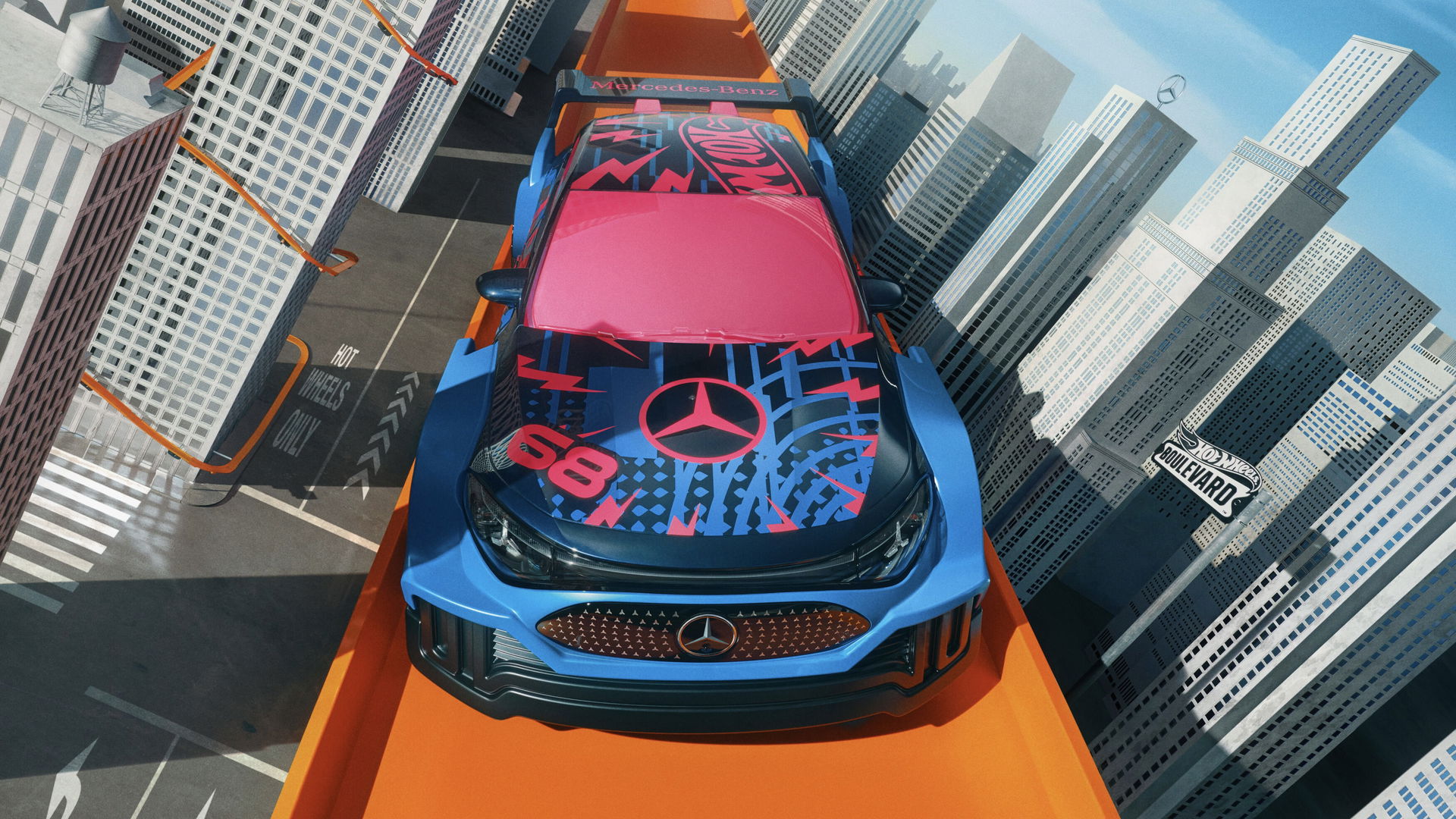 Hot Wheels Mercedes CLA - front