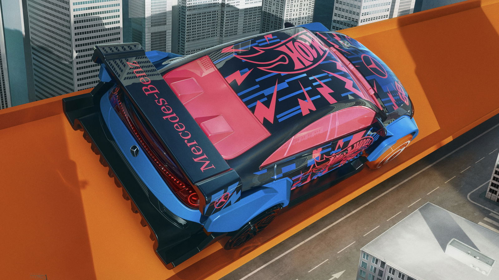 Hot Wheels Mercedes CLA - rear