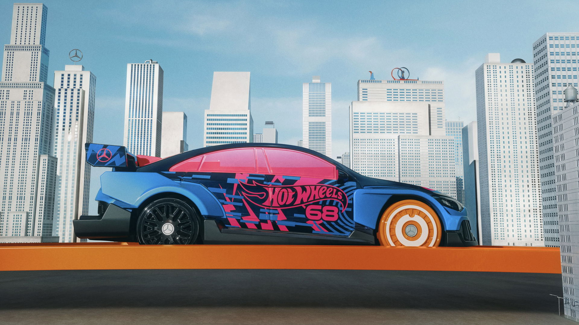 Hot Wheels Mercedes CLA - side