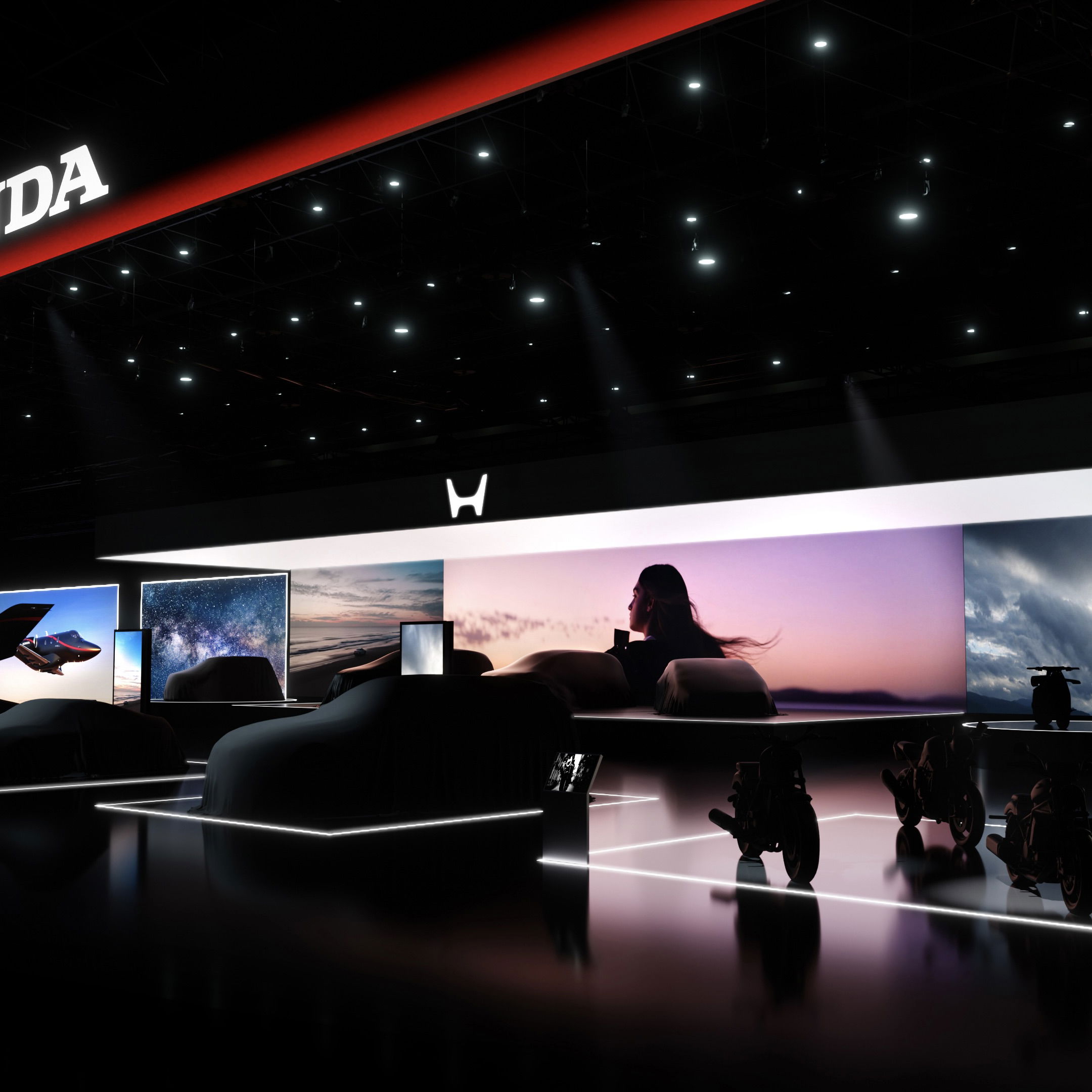 Honda Japan Mobility Show stand mock-up