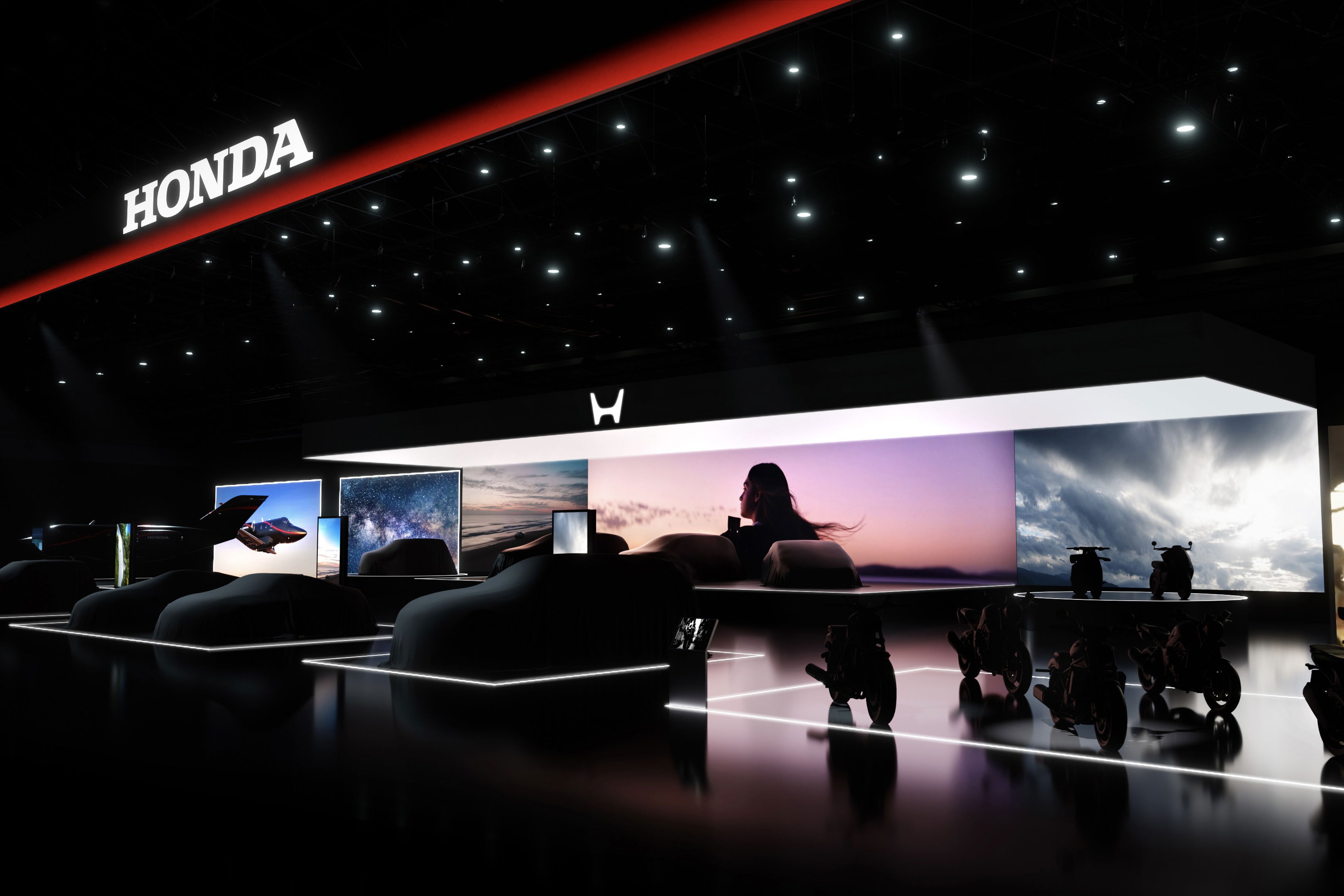 Honda Japan Mobility Show stand mock-up