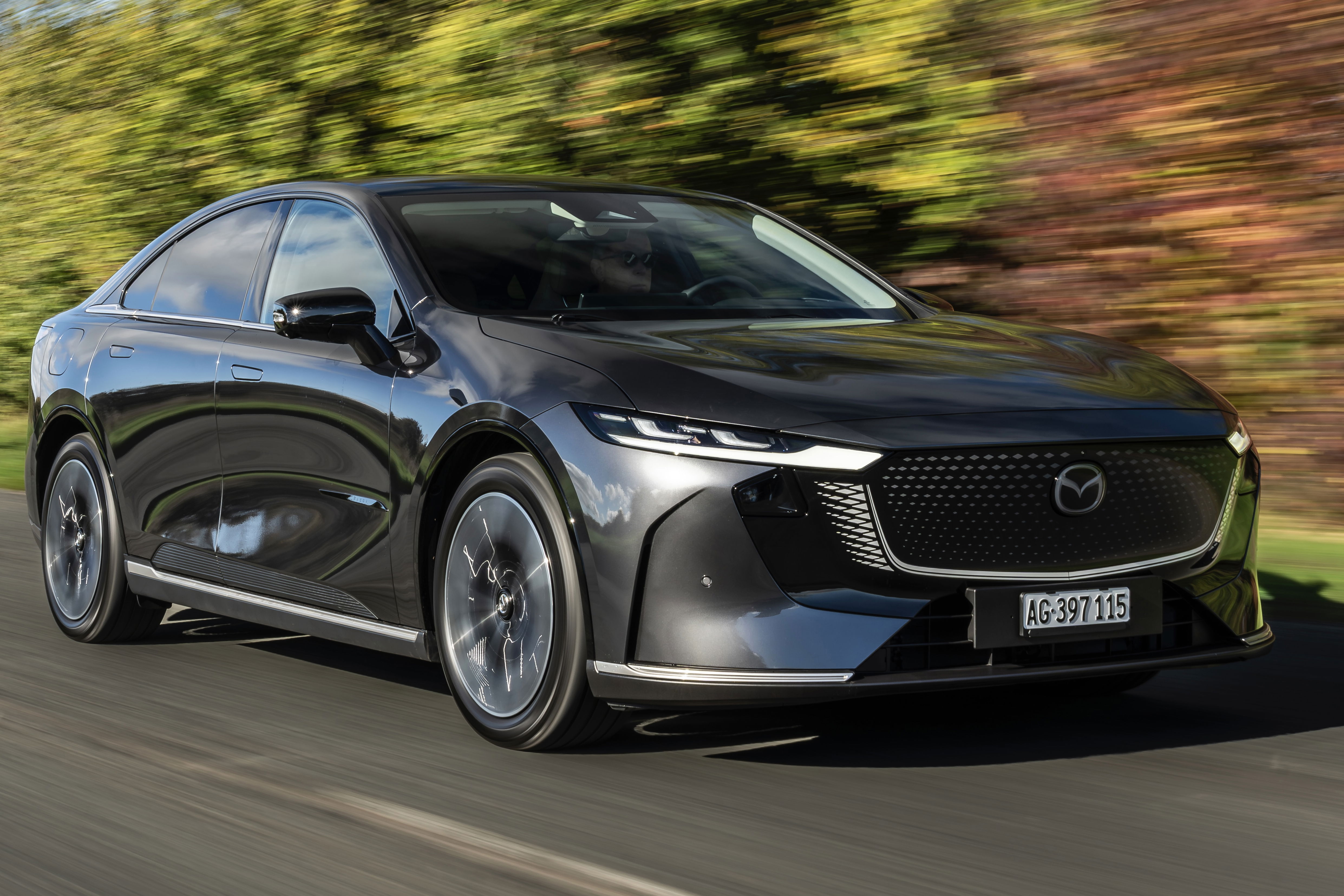 Mazda 6e - front, driving