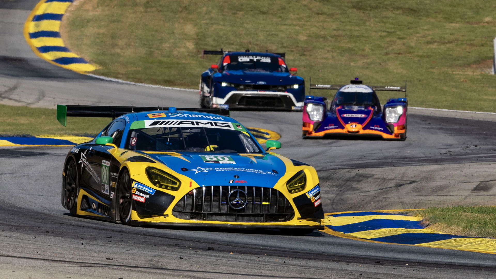 2024 Petit Le Mans, showing GT3 and LMP2 cars