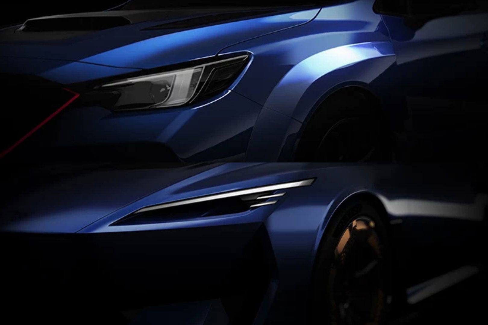 Subaru Performance-B (top) and Performance-E teasers