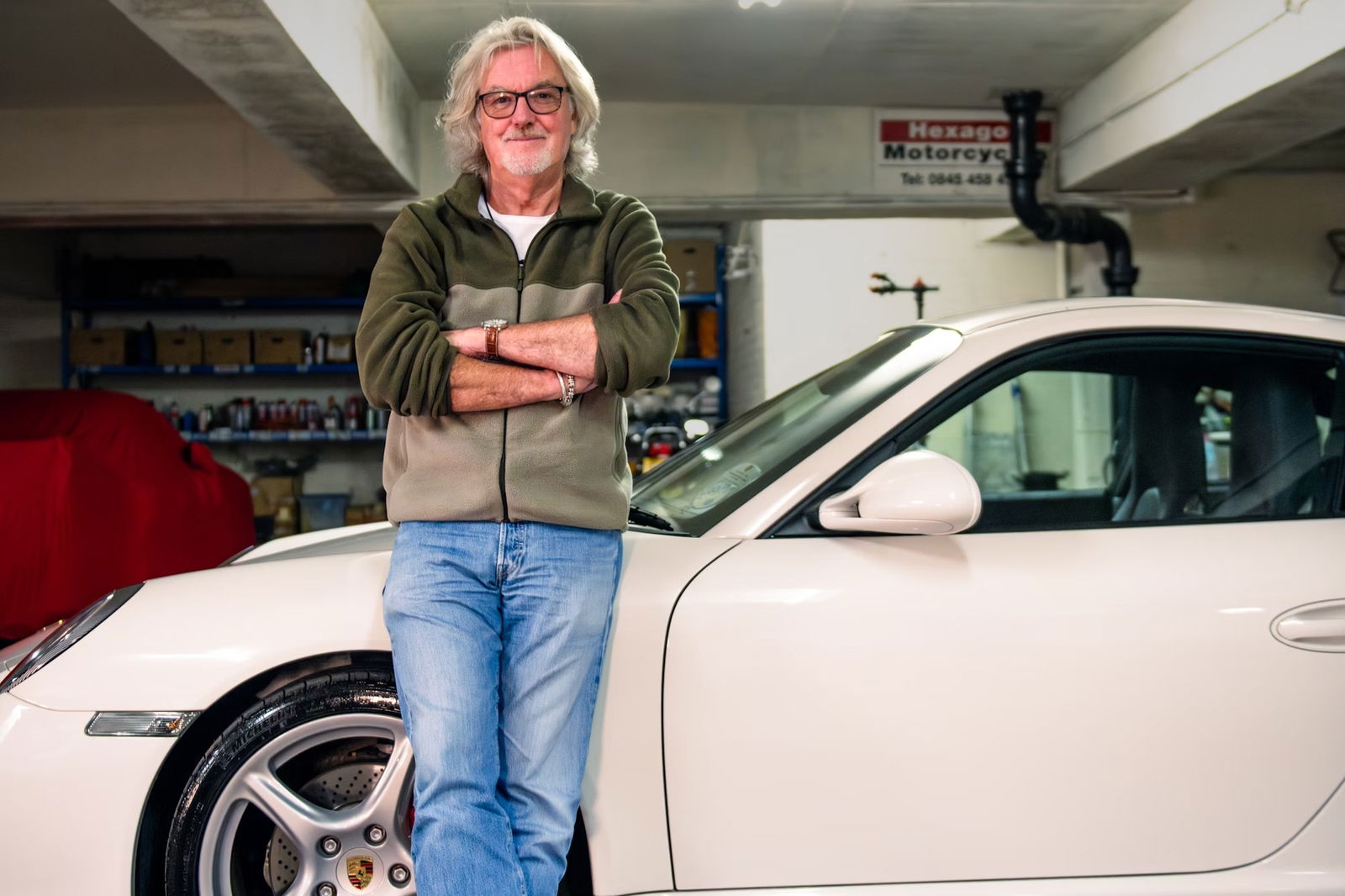 James May with his Porsche 911