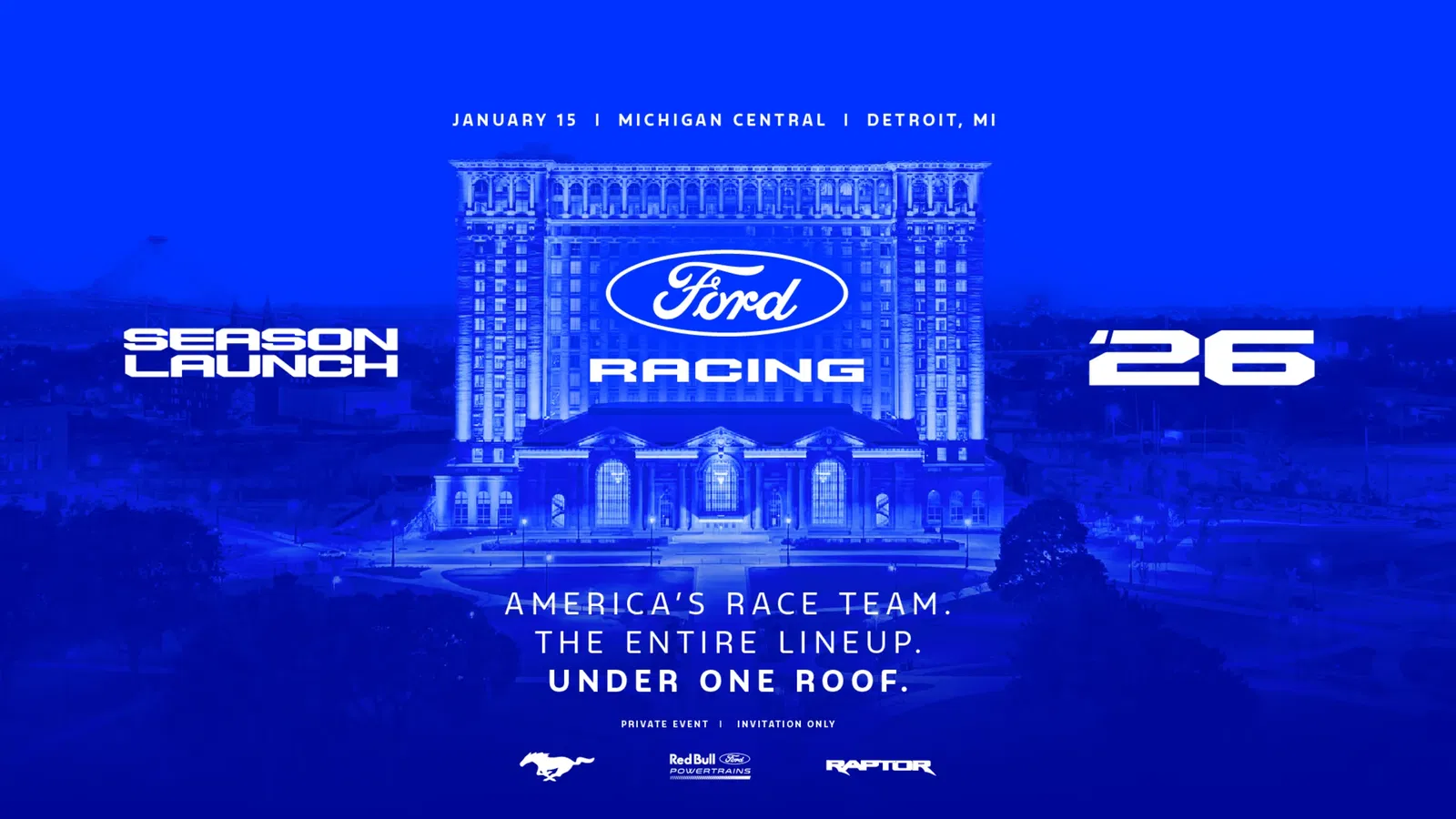 Ford Racing season launch announcement