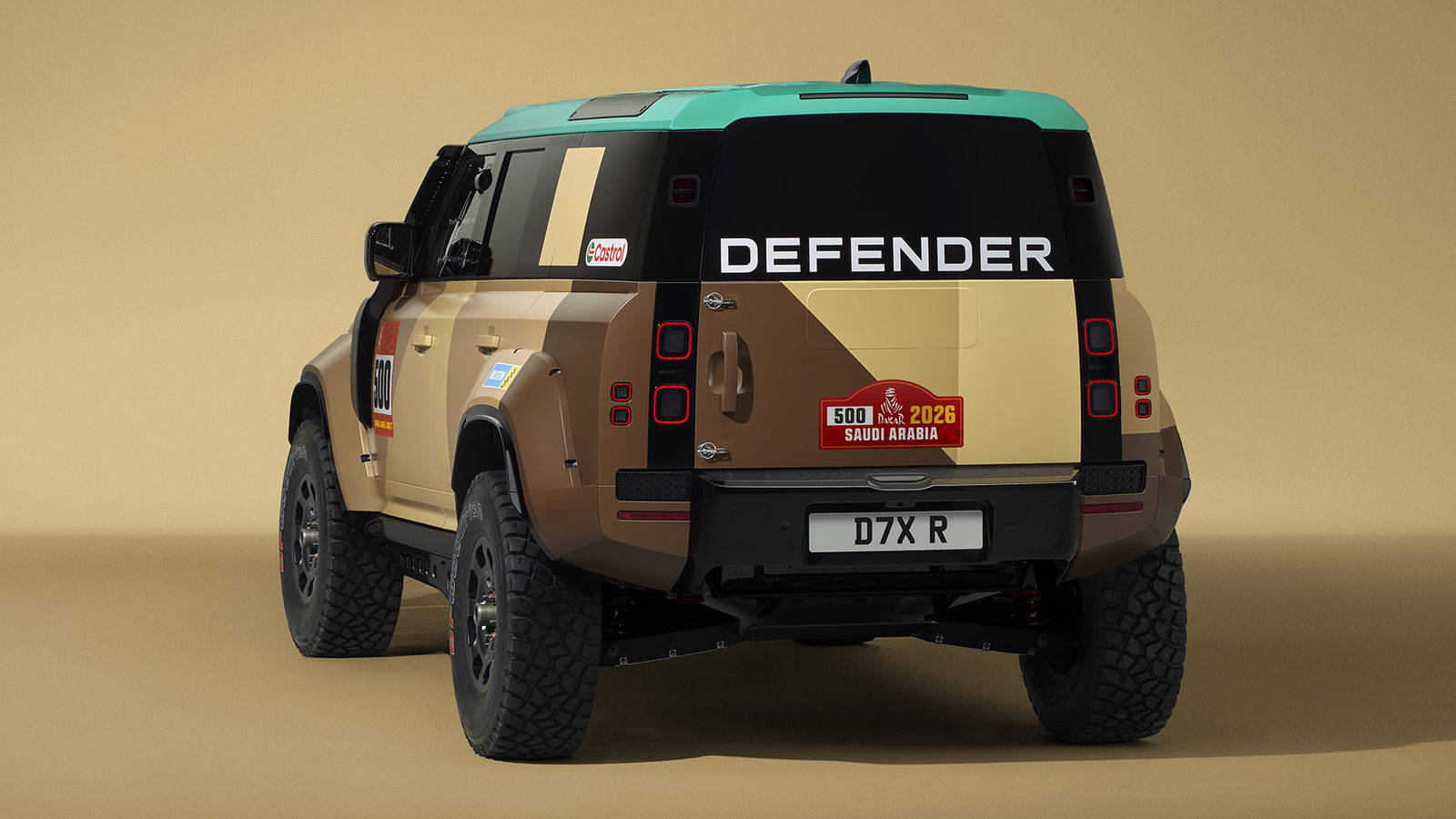 Defender Dakar D7X-R, rear 3/4