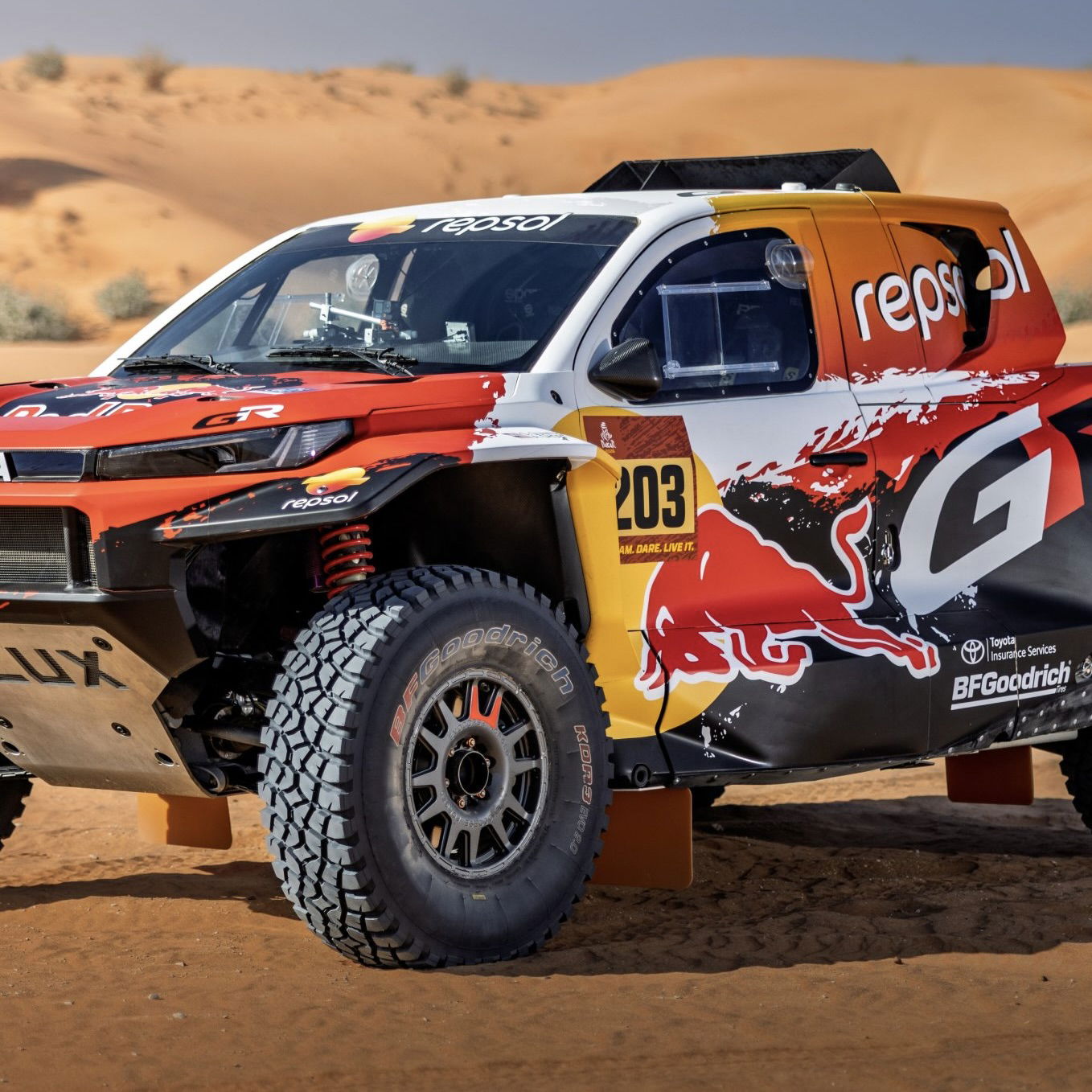 Toyota GR DKR Hilux - front