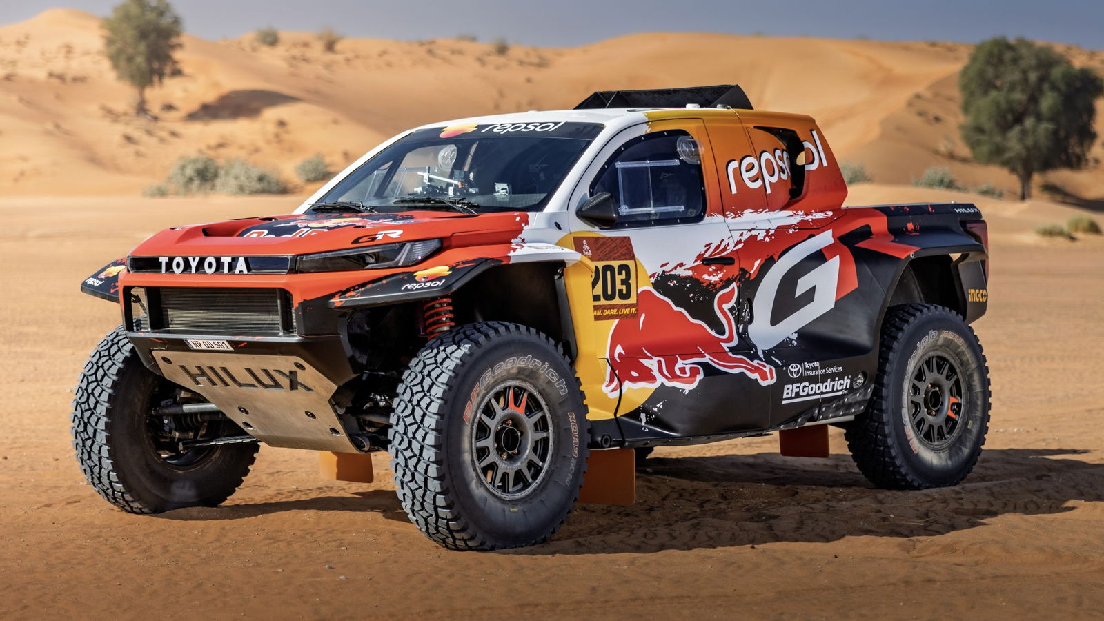 Toyota GR DKR Hilux - front