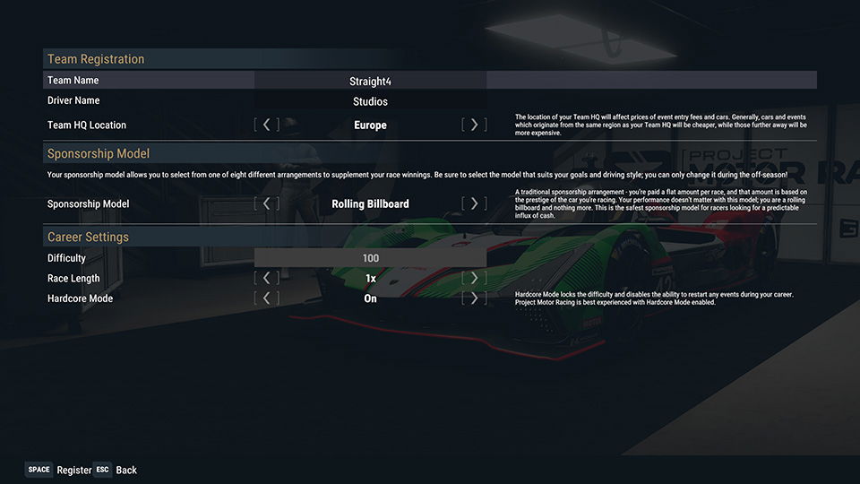 Project Motor Racing