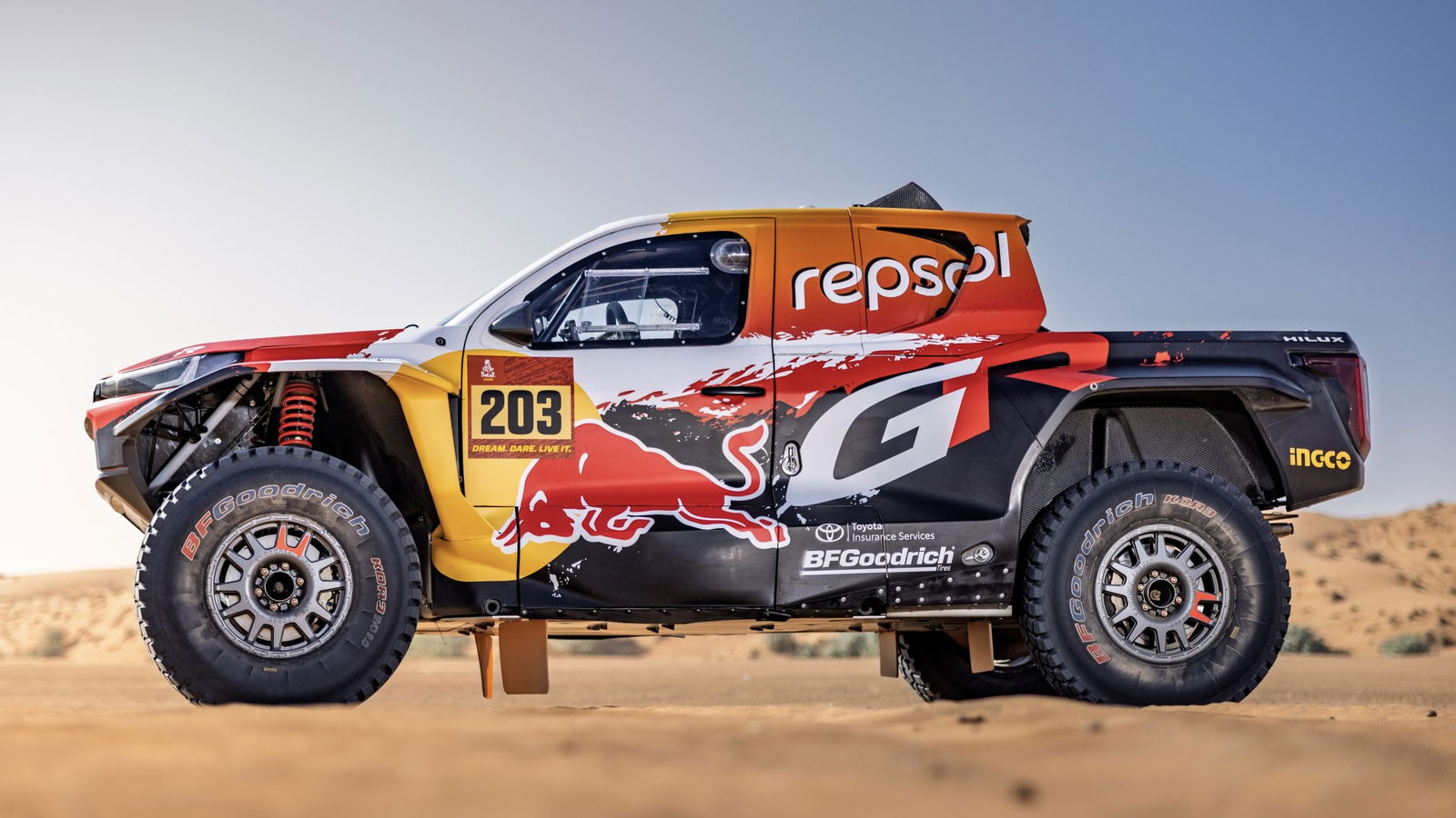 Toyota GR DKR Hilux - side