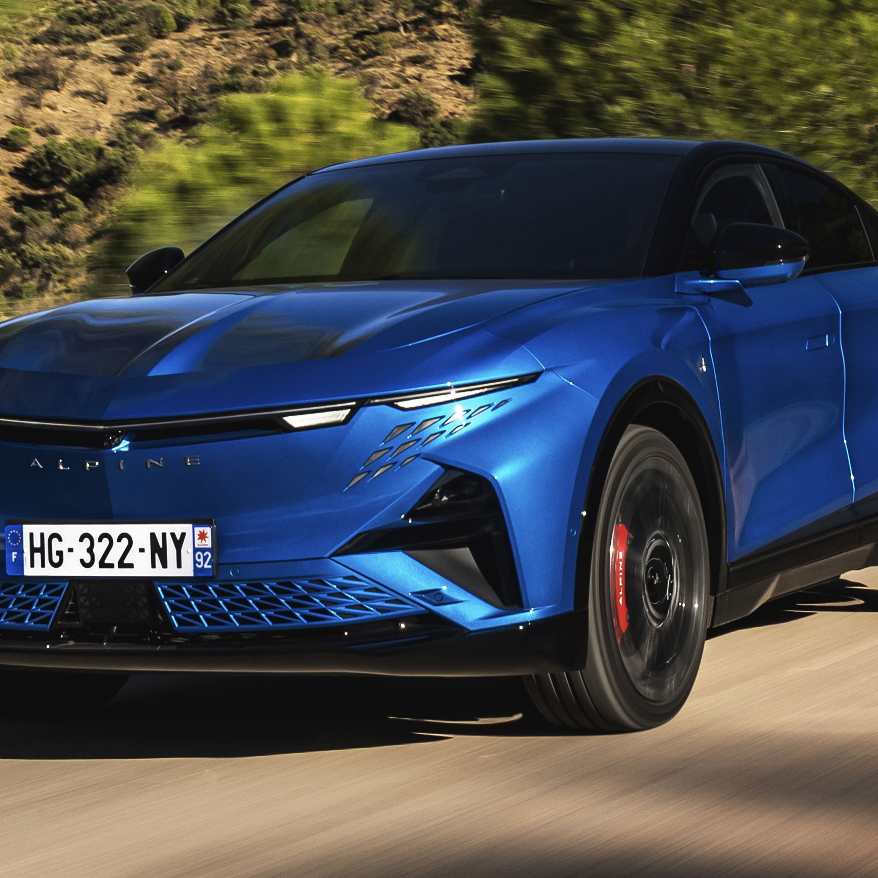 Alpine A390 GT - front, driving