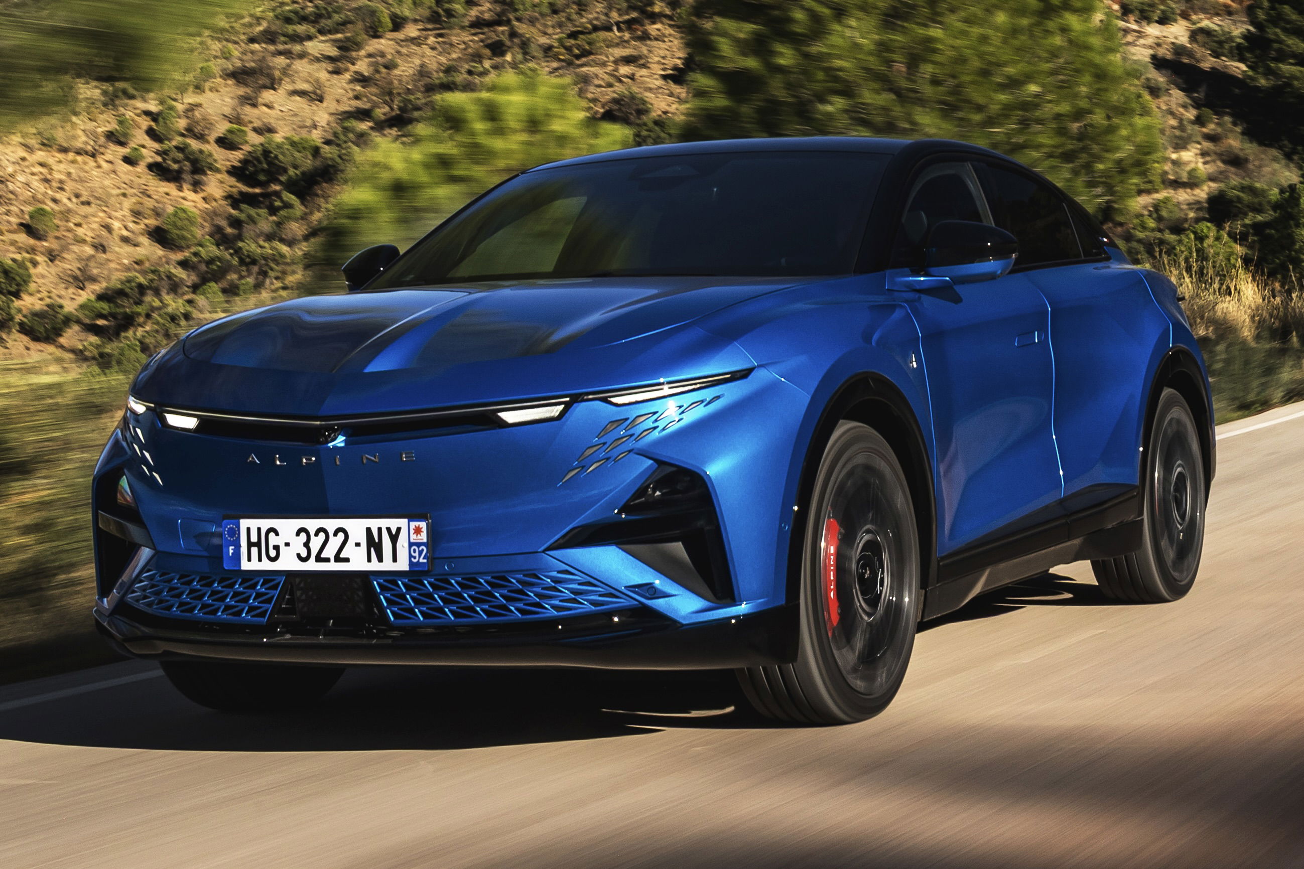 Alpine A390 GT - front, driving