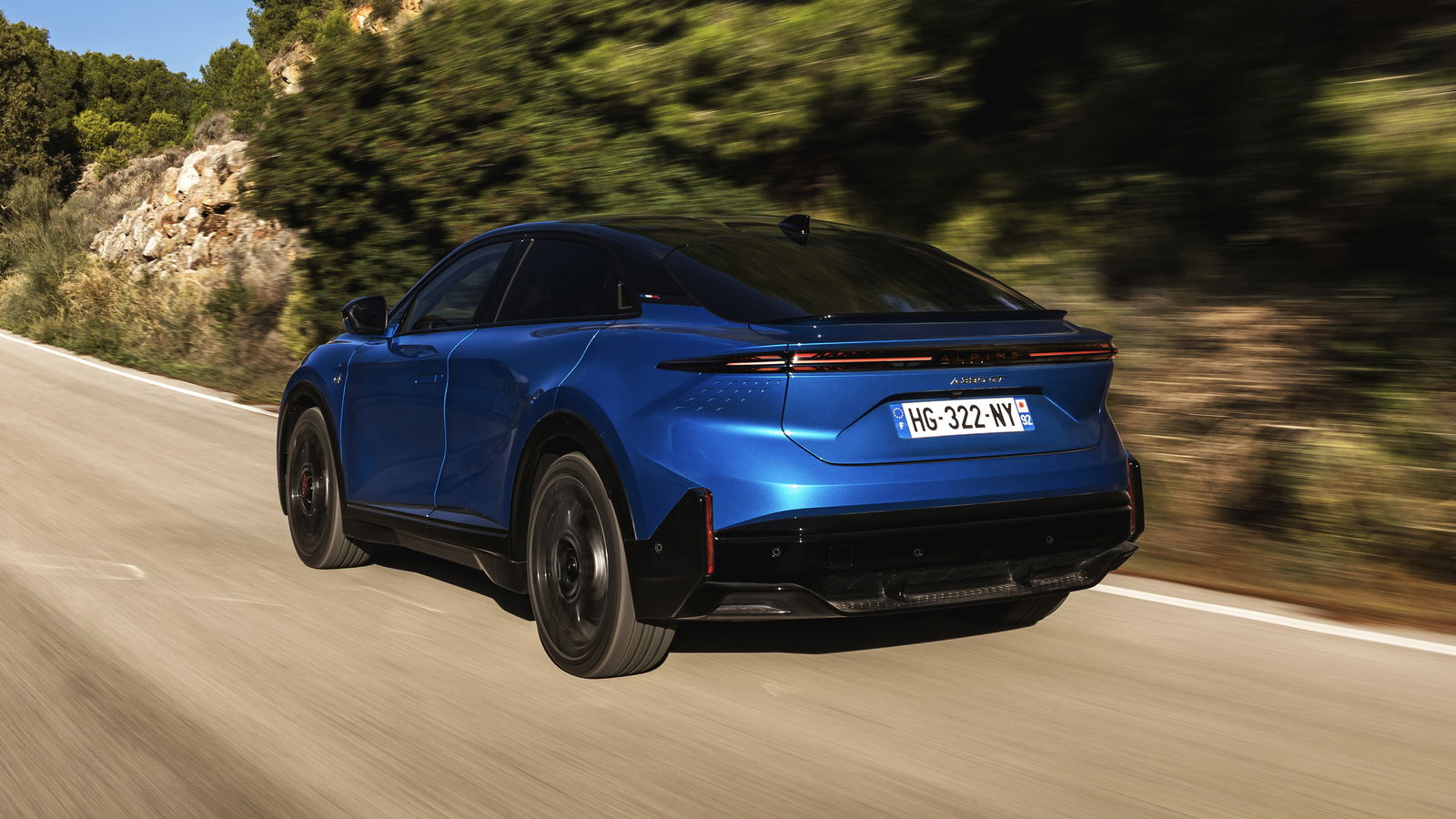 Alpine A390 GT - rear, driving