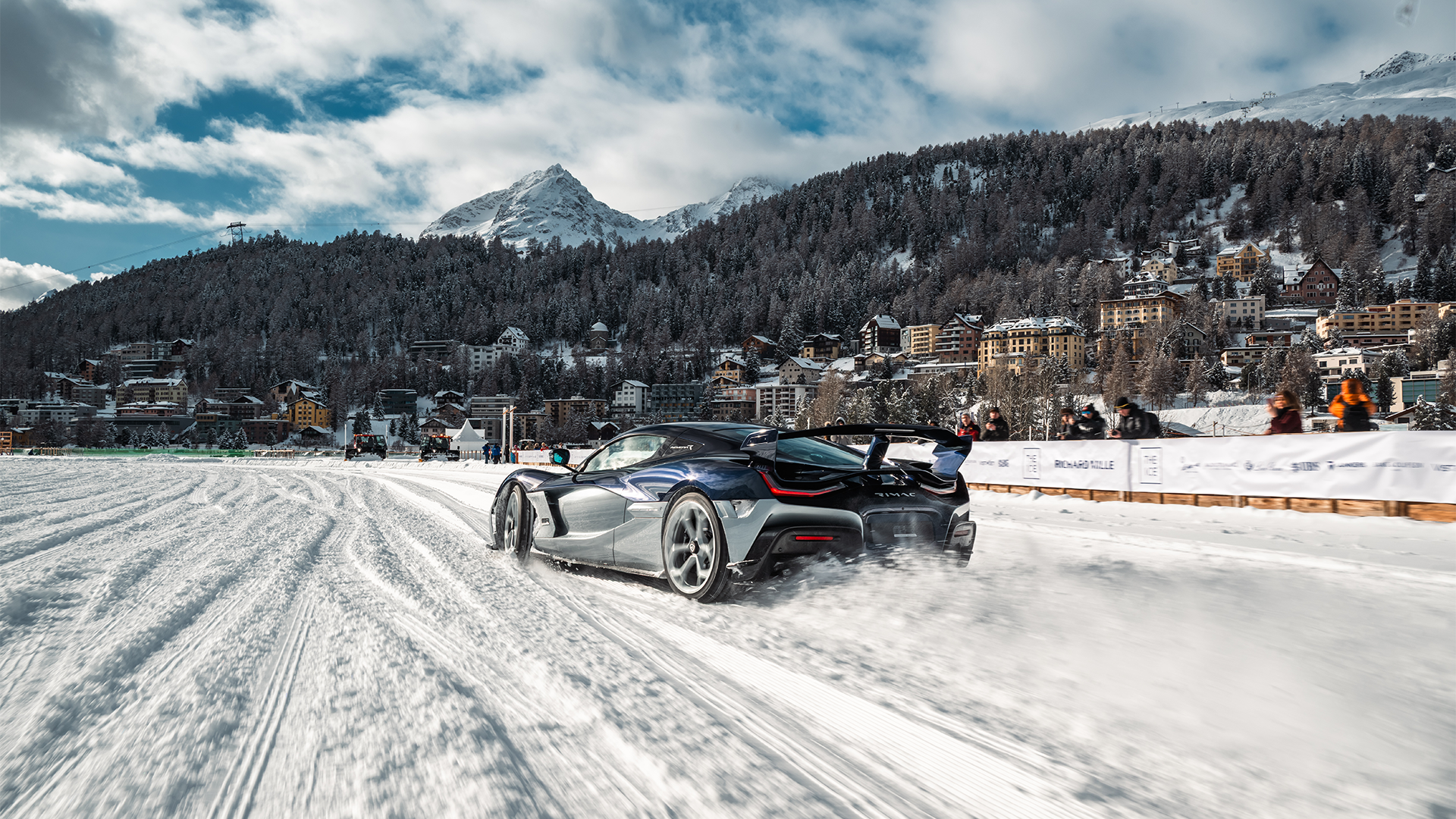 The Rimac Nevera R Founder’s Edition - on a frozen lake