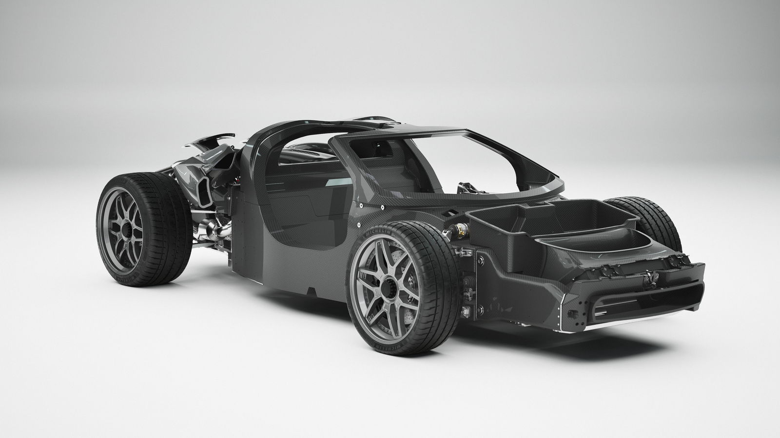 The chassis of the Capricorn 01 Zagato
