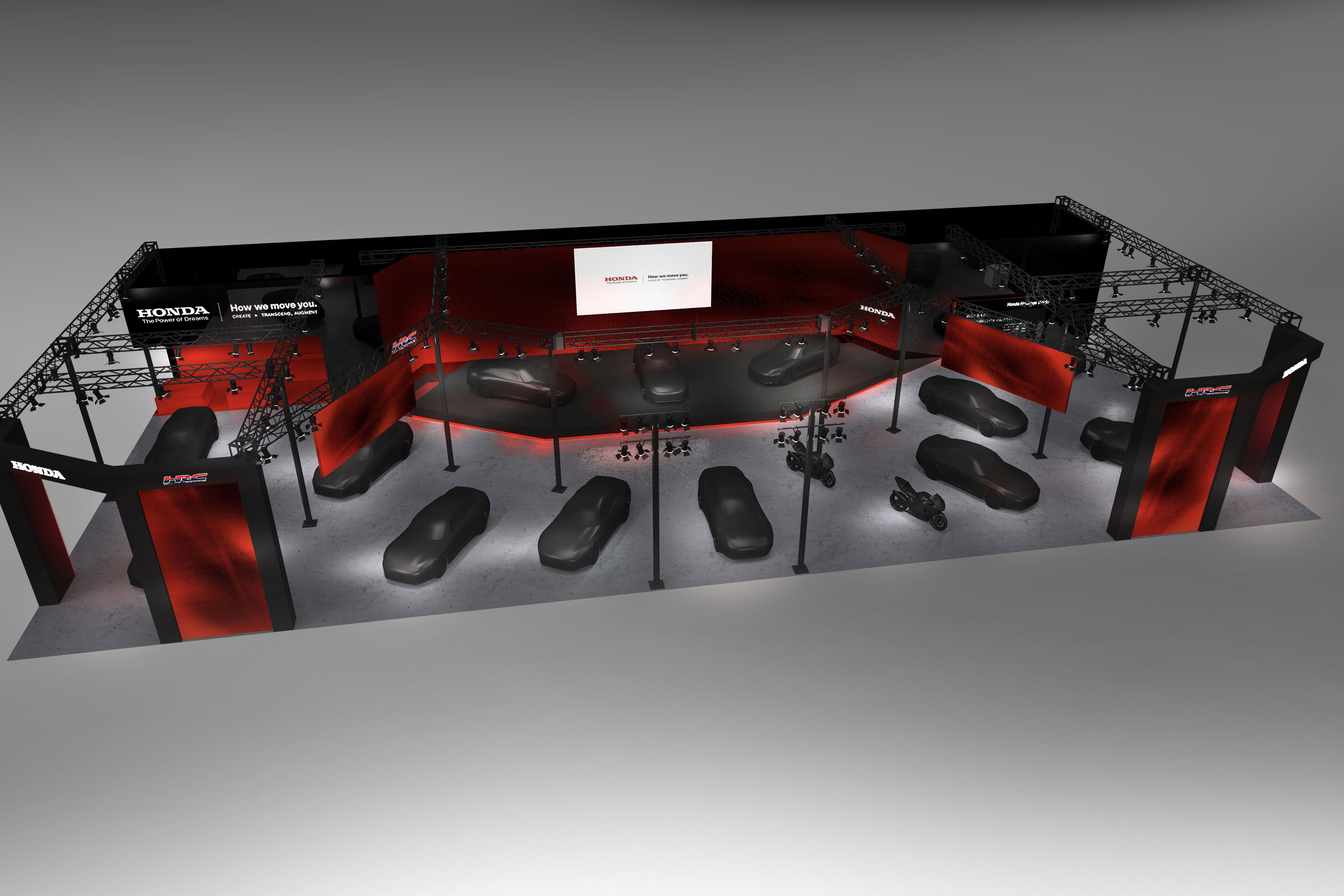 Honda's Tokyo Auto Salon booth rendering