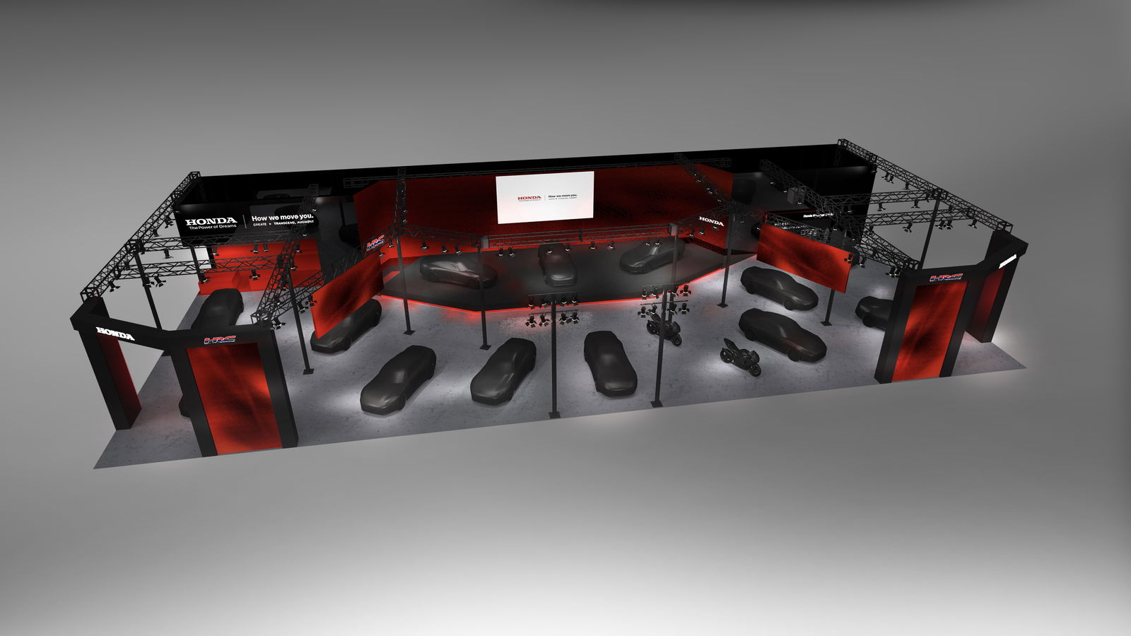 Honda's Tokyo Auto Salon booth rendering