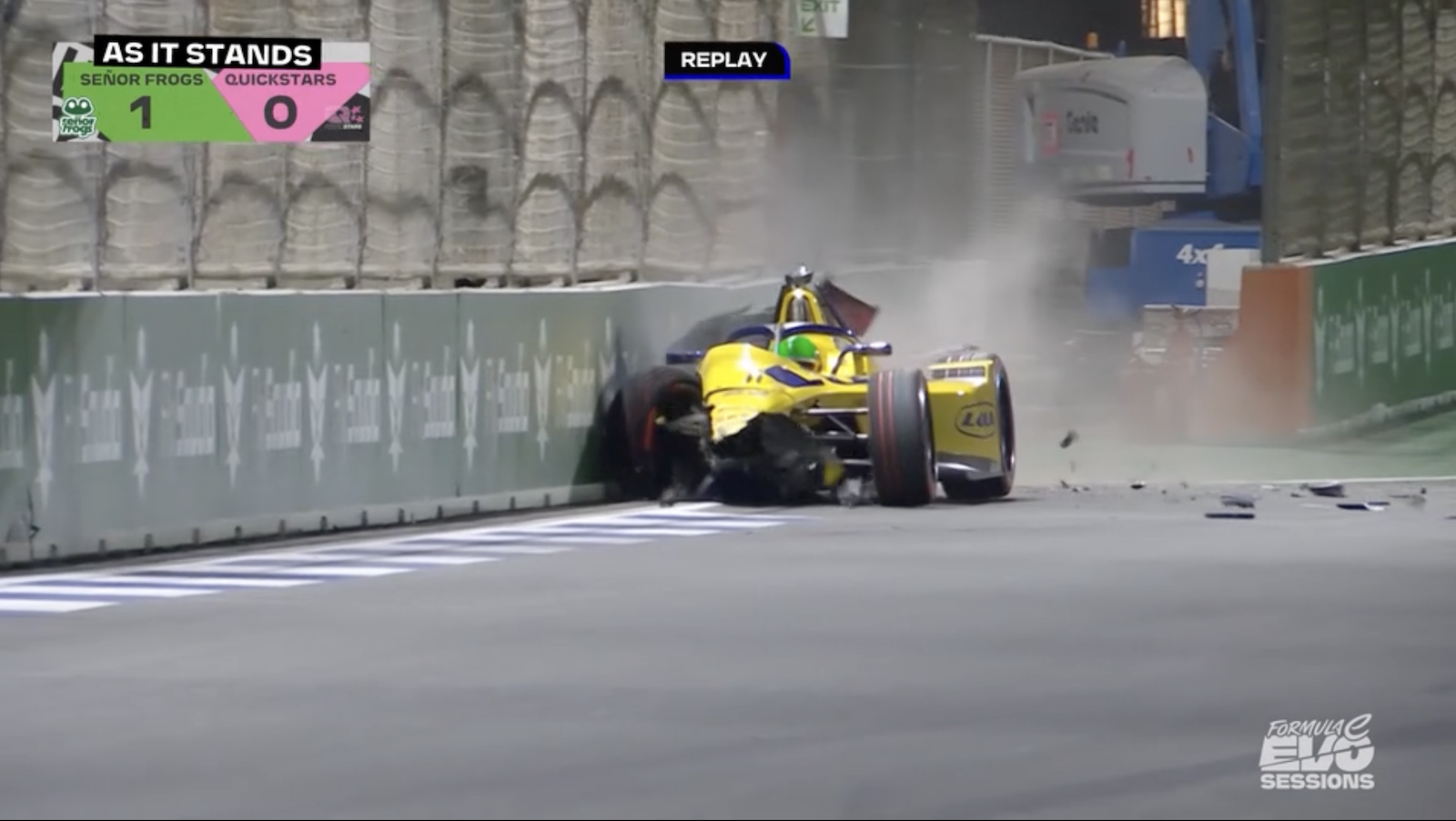 Izzy Hammond Formula E crash