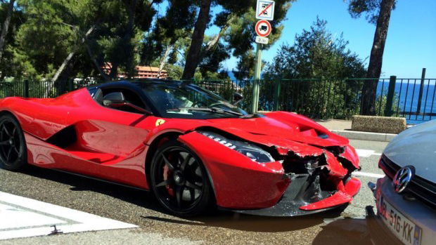The Sight Of The First Crashed Production LaFerrari Will Make You Weep Uncontrollably