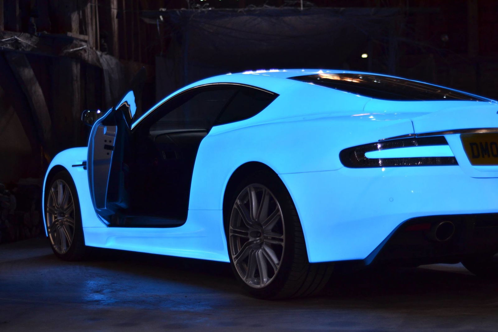 This Awesome Glow In The Dark Aston Martin Will Be Cruising To Las Vegas On The Gumball 3000