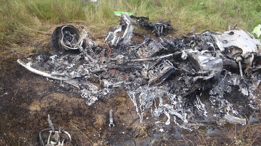 This Is All That Remains Of The First Crashed Lamborghini Huracan