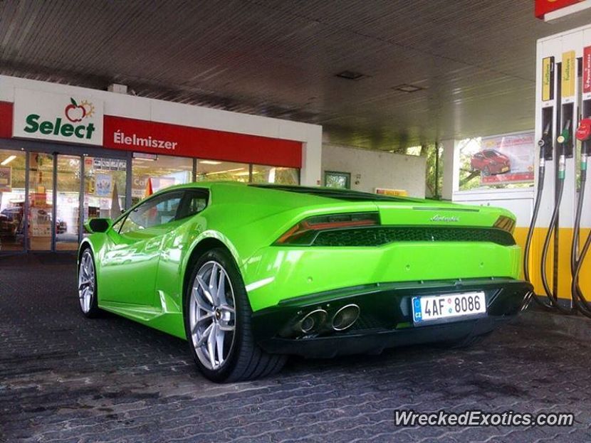 This Is All That Remains Of The First Crashed Lamborghini Huracan