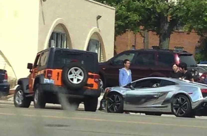 This Young Girl's Chrome Lambo Birthday Present Got Its Bumper Rearranged In A Jeep Wrangler Smash