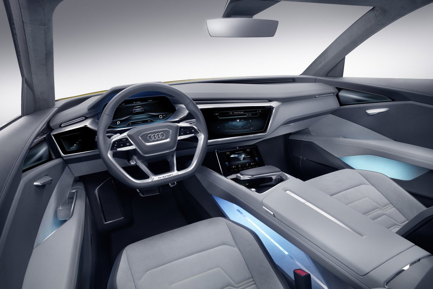 The Audi H-Tron Concept Is A Hydrogen-Powered SUV With A Sexy Interior