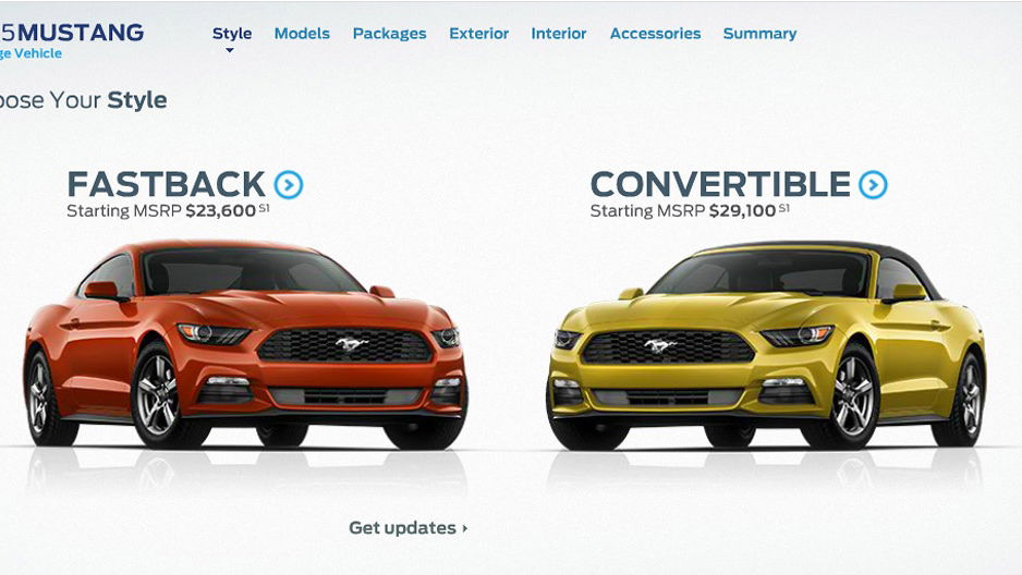 The New 2015 Ford Mustang Configurator Is The Best Way To Waste Time