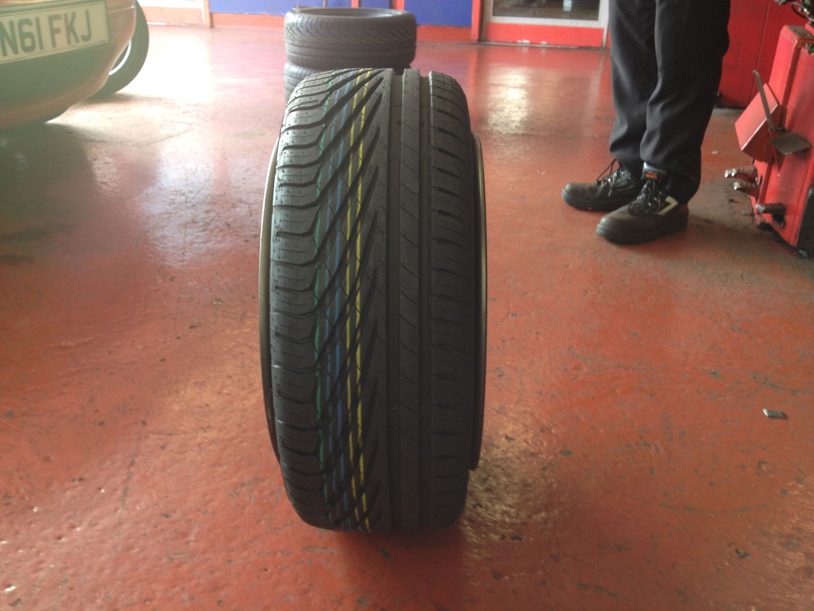 The tyres will need to be stretched slightly to fit