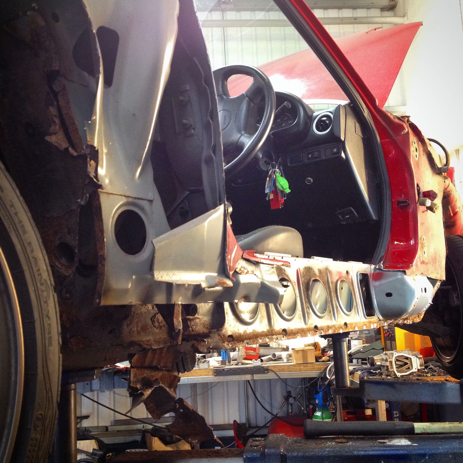 This Is What A Rust Repair Job Looks Like On A Condemned Mazda MX-5
