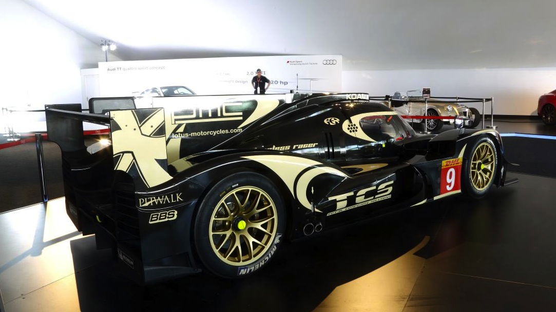 The Lotus LMP P1/01 Race Car Is A Black And Gold Beauty