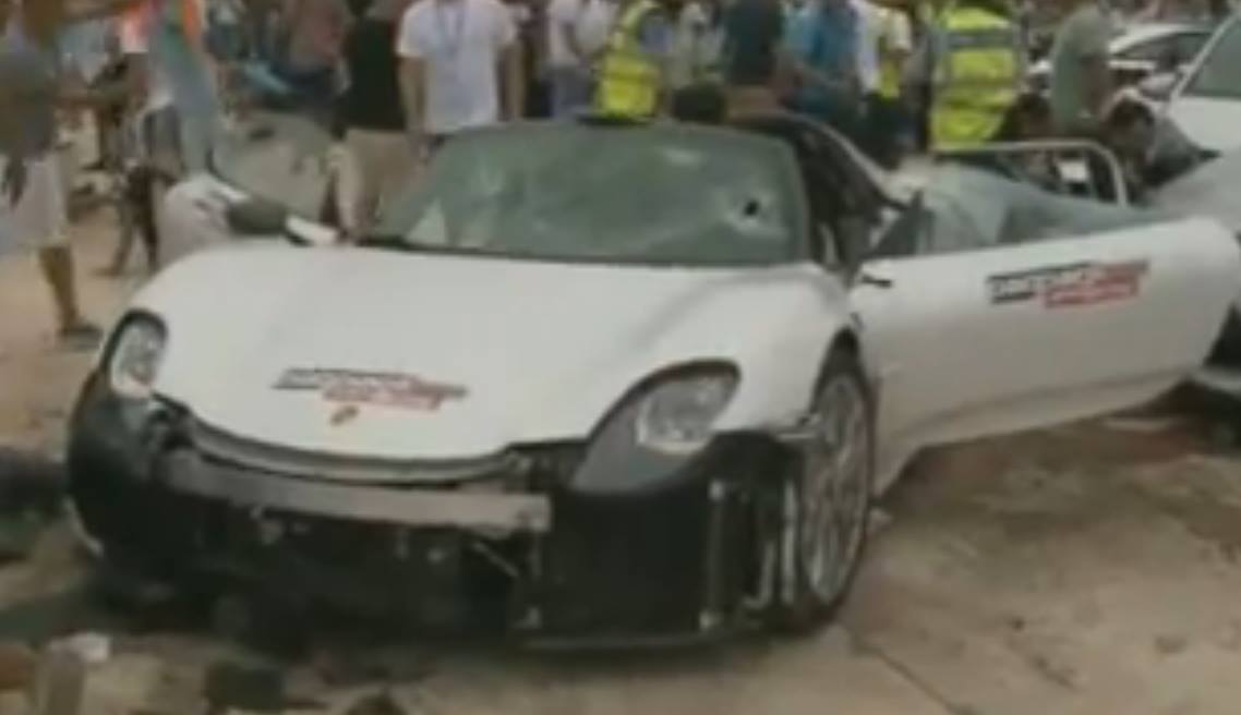 A Porsche 918 Just Crashed Into The Crowd Of A Motor Show In Malta