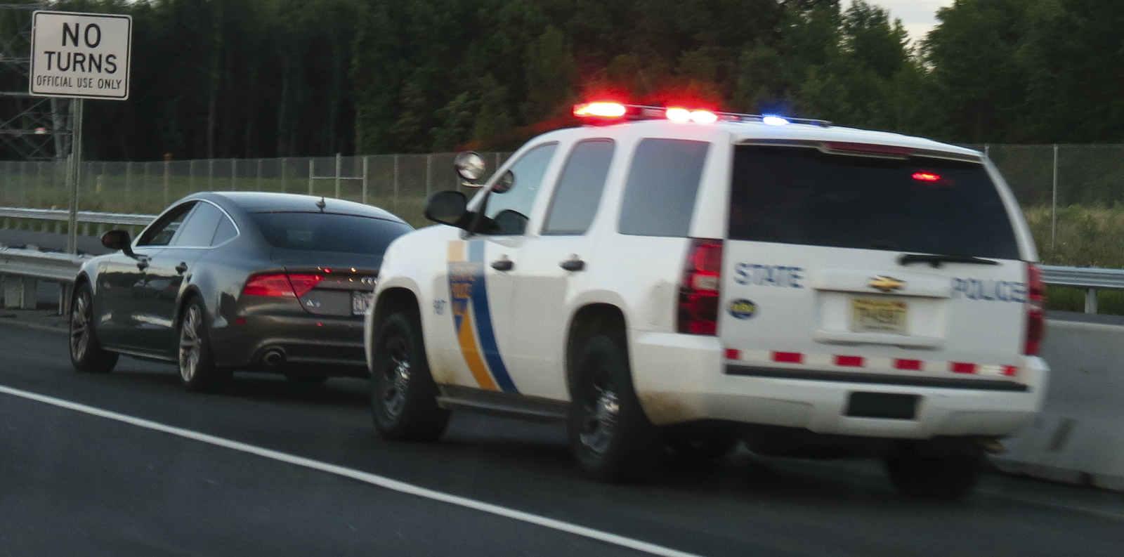 This Guy Was Driving Alone At Night When He Came Across The Dodgiest Road Block You've Ever Seen