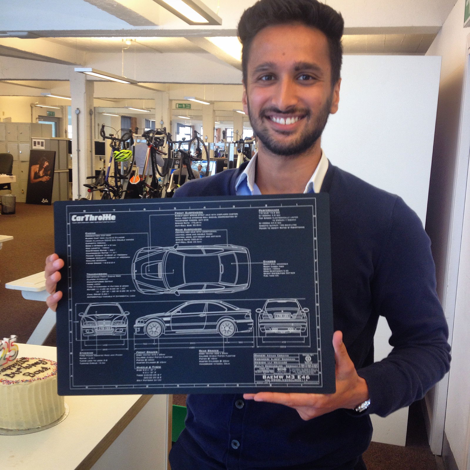 CT founder Adnan celebrated his 25th birthday on Friday - we chipped in and bought him a plaque of his own!