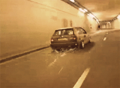Watch What Happens When An Impreza Gets Drifted Into A Kerb