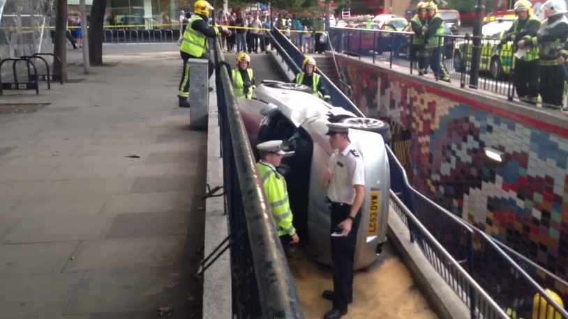 We're Actually Kind Of Impressed At Where This BMW Z4 Driver Managed To Crash His Car