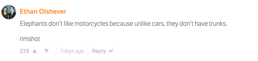 The 10 Best Comments On CT Last Week